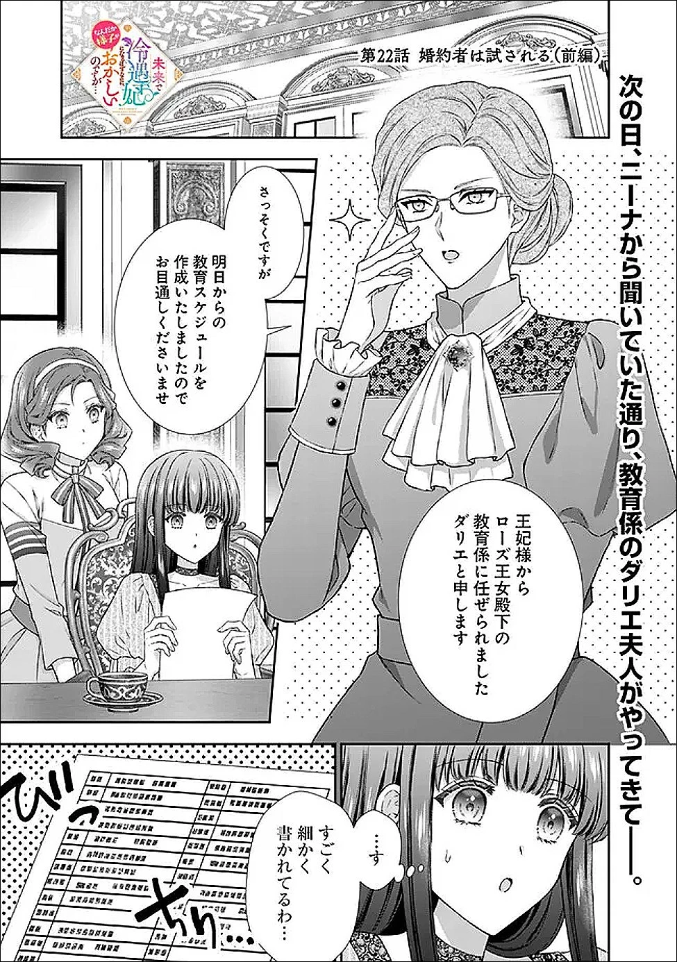 未来で冷遇妃になるはずなのに、なんだか様子がおかしいのですが… 第22話 - 1