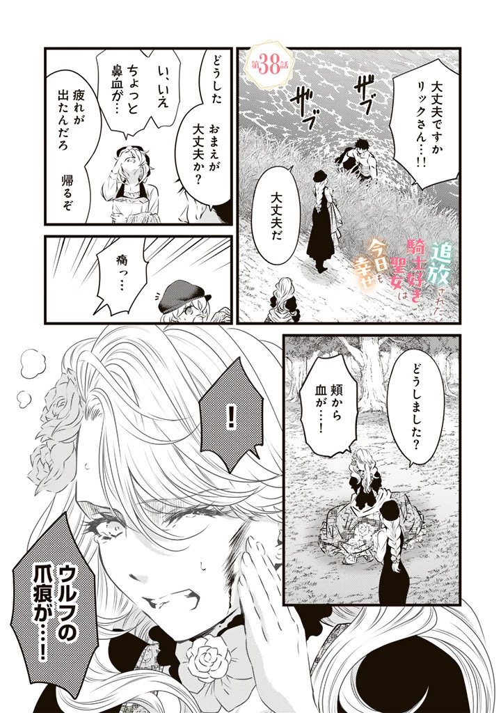 追放された騎士好き聖女は今日も幸せ 真の聖女らしい義妹をいじめたという罪で婚約破棄されたけど、憧れの騎士団の寮で働けることになりました！ 第38話 - 1