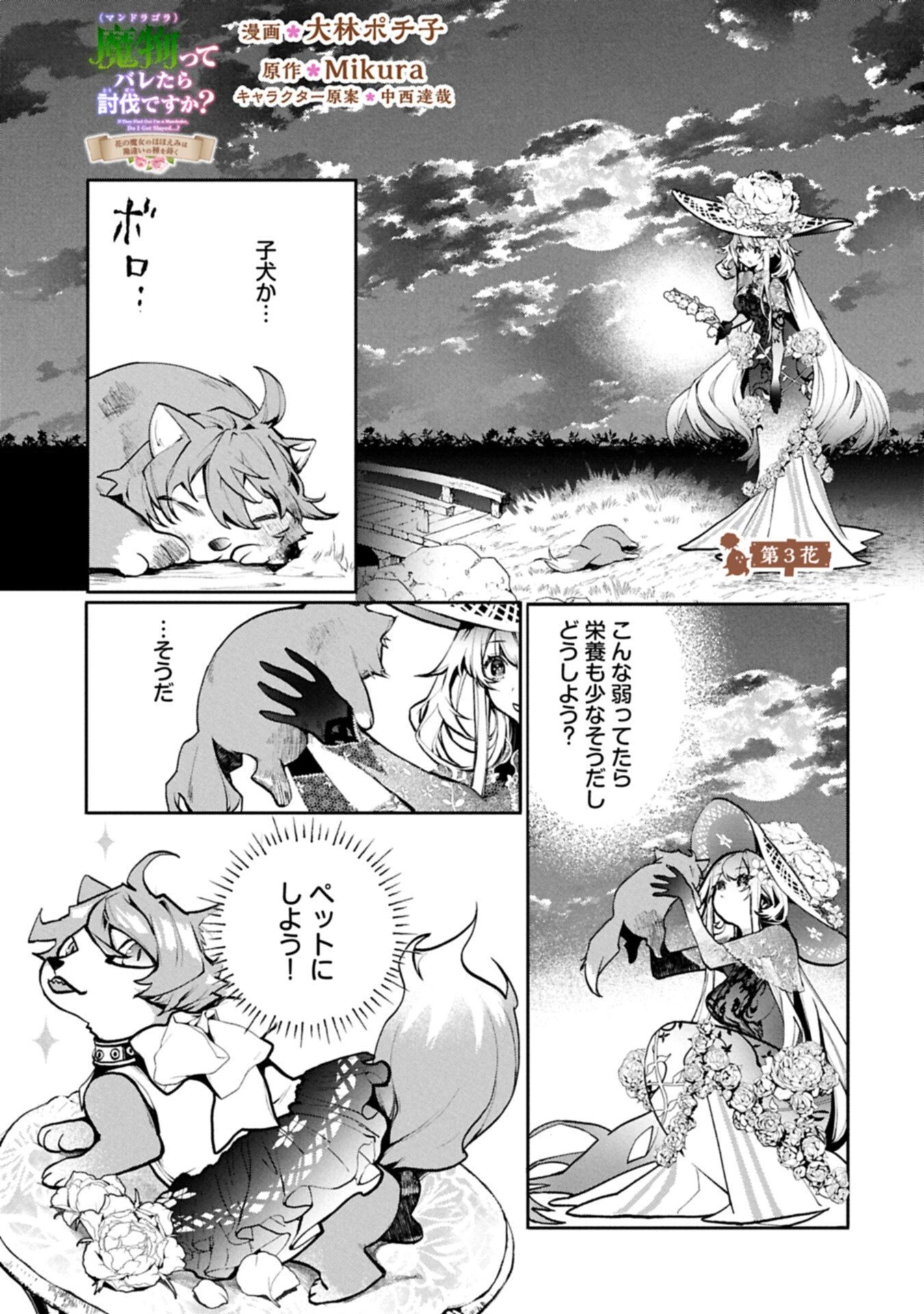 魔物(マンドラゴラ)ってバレたら討伐ですか? ～花の魔女のほほえみは勘違いの種を蒔く～ 第3話 - 1