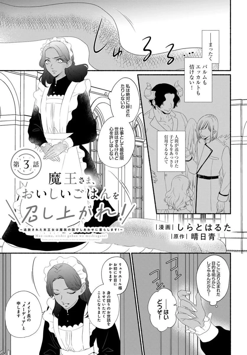 魔王さま、おいしいごはんを召し上がれ!～追放された末王女は魔族の国でしあわせに暮らします! 第3話 - 1