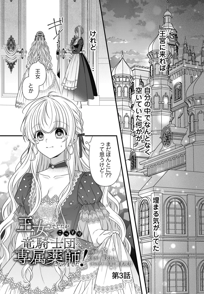 王女でしたがこっそり竜騎士団の専属薬師になりました! 第3話 - 1