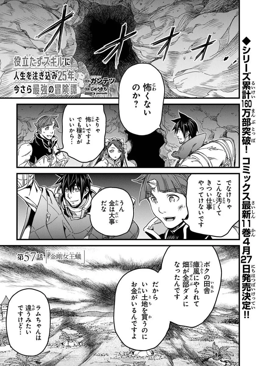 役立たずスキルに人生を注ぎ込み25年、今さら最強の冒険譚 第57話 - 1