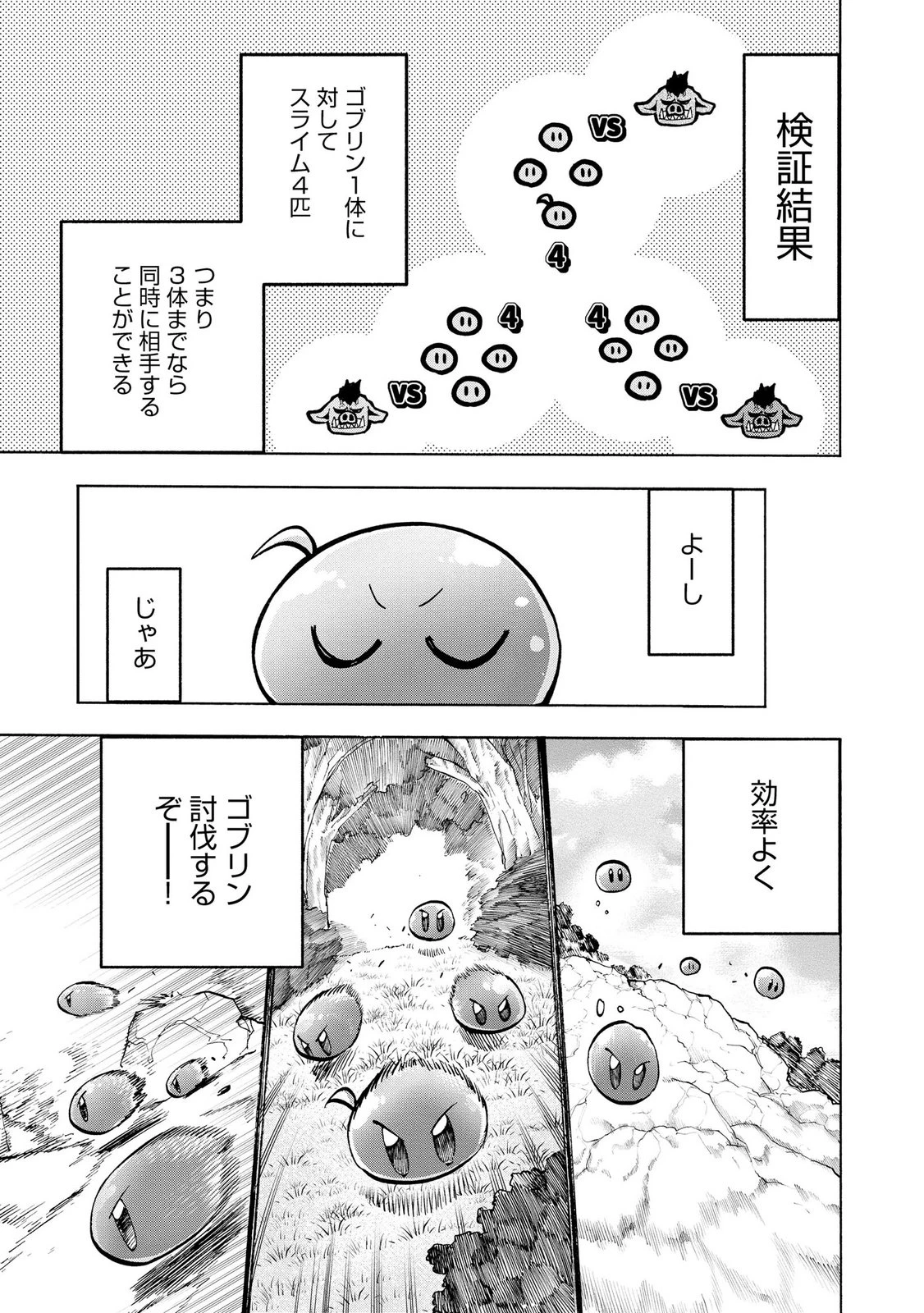 最速進化のスライム無双 ～チートスキルにより100倍速でレベルアップして世界最強に～ 第4話 - 19