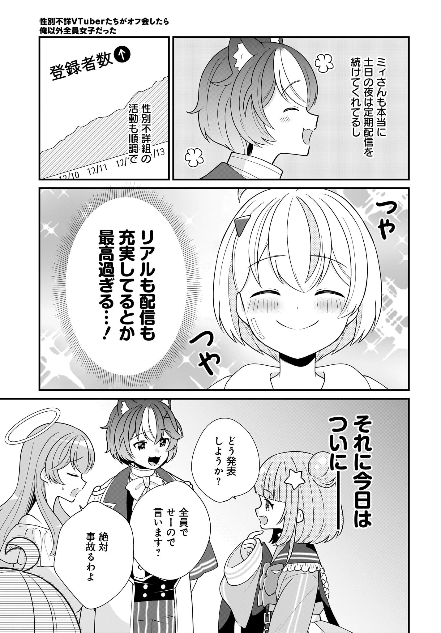 性別不詳VTuberたちがオフ会したら俺以外全員女子だった 第10話 - 25