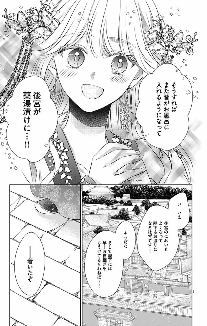 皇弟殿下の薬湯妃～初恋の人との駆け落ち先は後宮でした～ 第8話 - 3