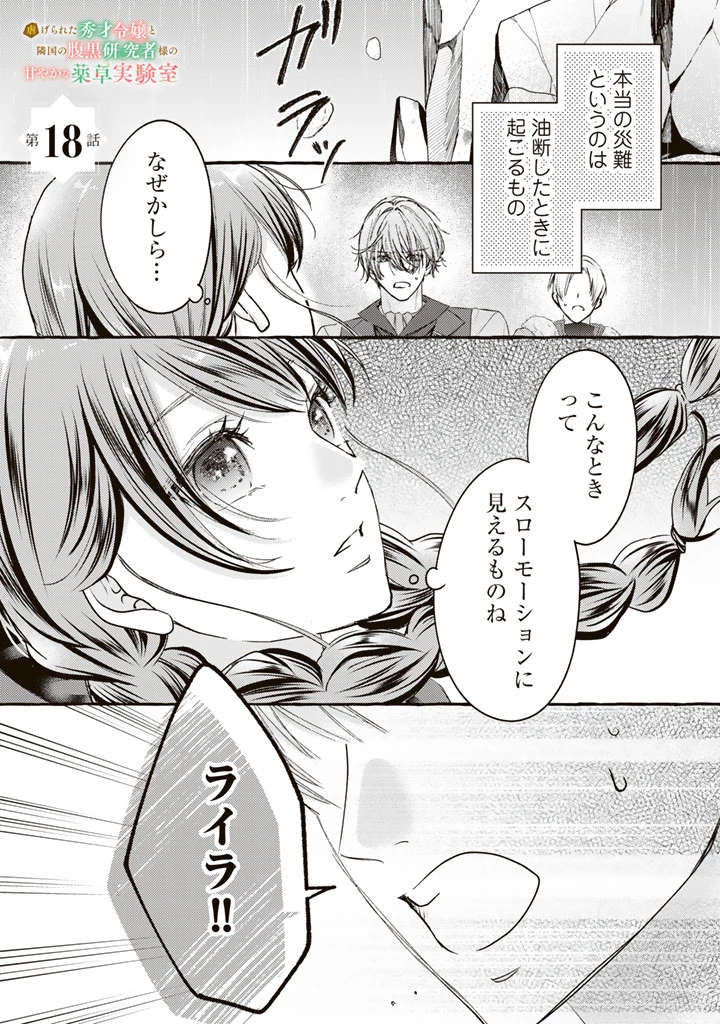 虐げられた秀才令嬢と隣国の腹黒研究者様の甘やかな薬草実験室 第18話 - 1