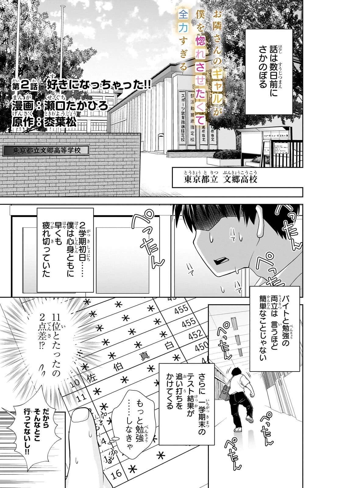 お隣さんのギャルが僕を惚れさせたくて全力すぎる 第2話 - 1