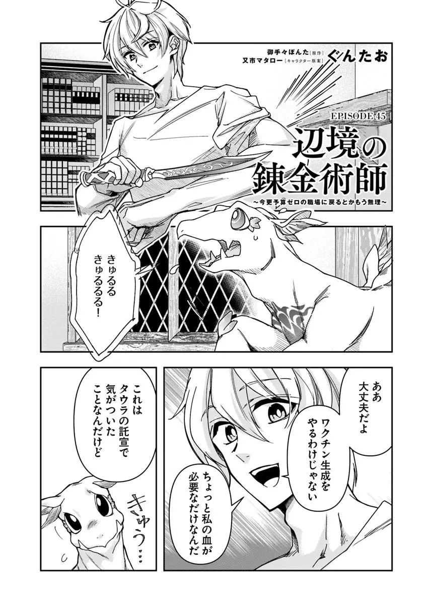 辺境の錬金術師　～今更予算ゼロの職場に戻るとかもう無理～ 第45話 - 1