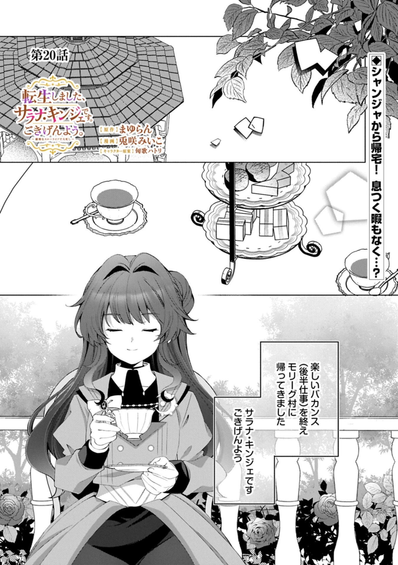 転生しました、サラナ・キンジェです。ごきげんよう。 ～優雅なスローライフで大忙し～ 第20話 - 1