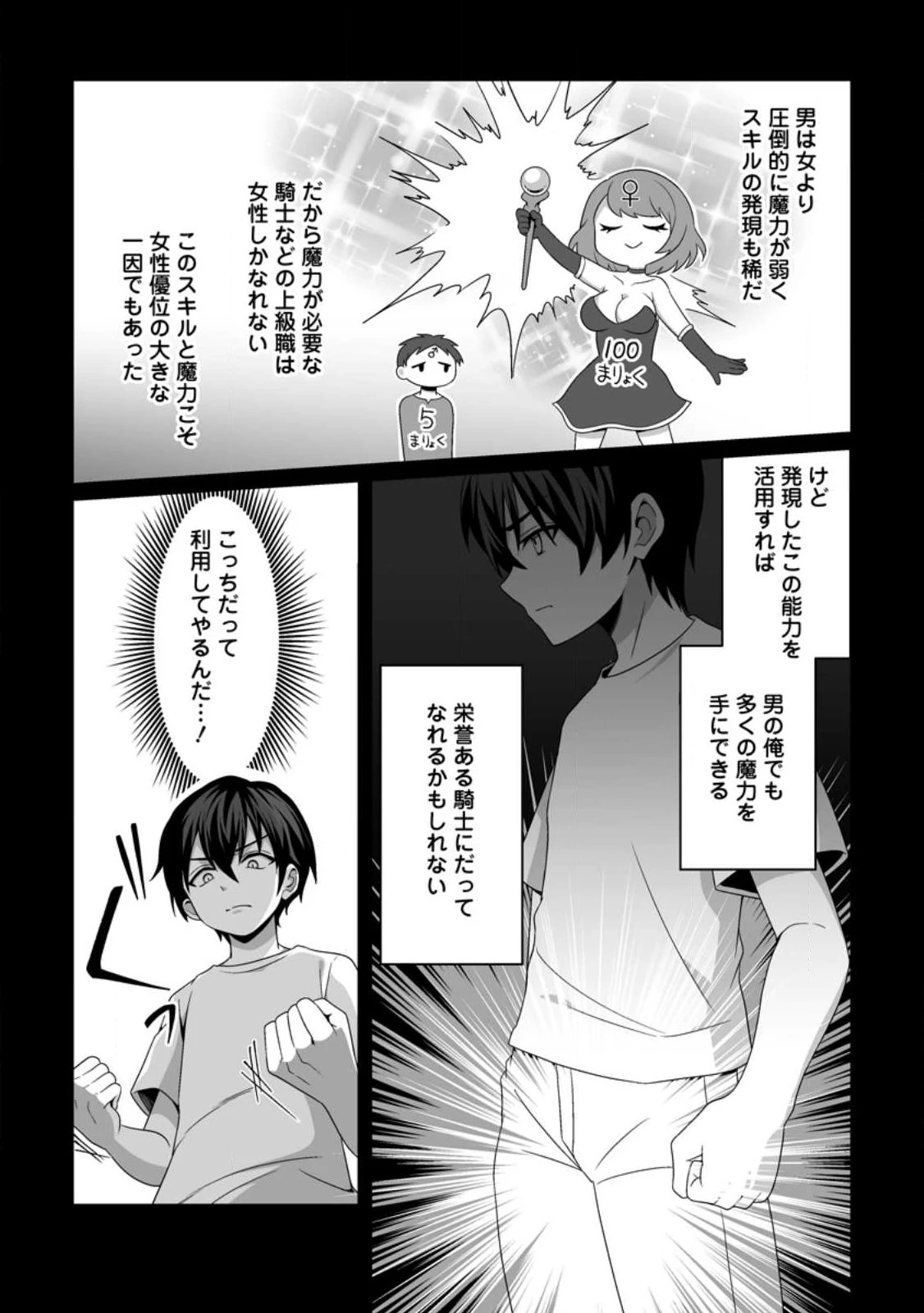 貞操逆転世界で唯一の男騎士の俺、女騎士学園に入学したらなぜか英雄扱いされた ～絶倫スキルでハーレム無双～ 第1話 - 6