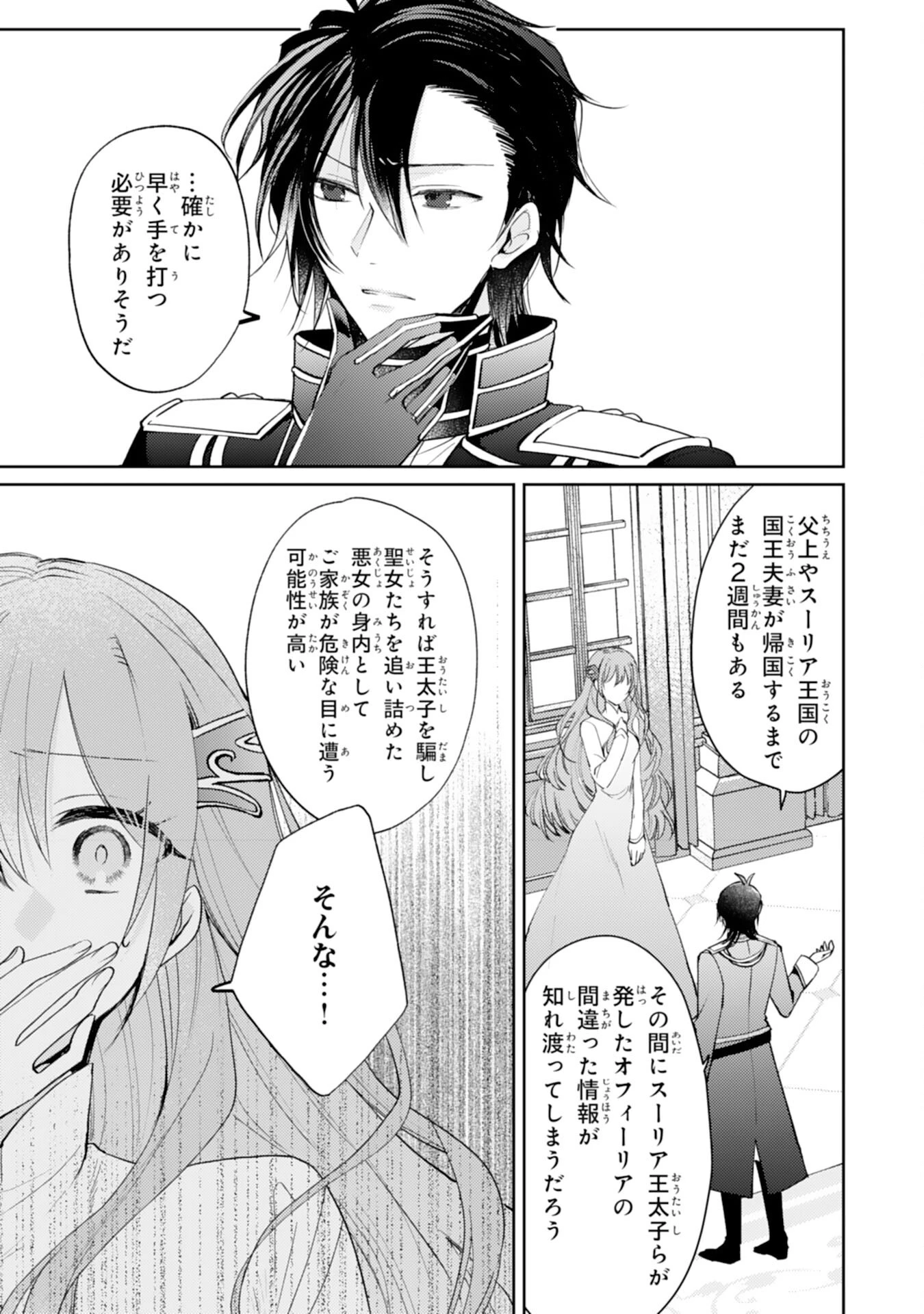 精霊に愛されすぎた腹ペコ聖女、追放されたけど隣国王太子に溺愛されて幸せいっぱいです 第7話 - 3