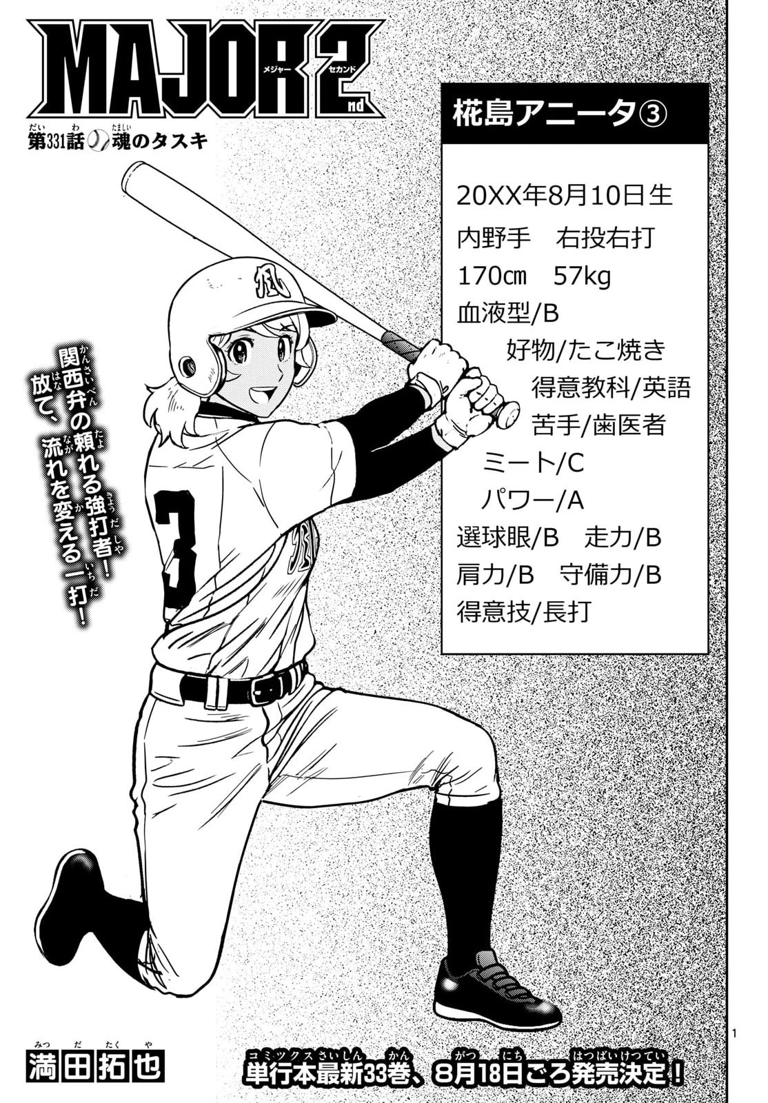 メジャーセカンド 第331話 - 1