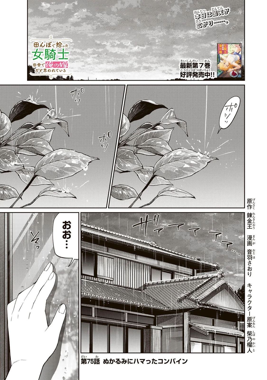 田んぼで拾った女騎士、田舎で俺の嫁だと思われている 第75話 - 1