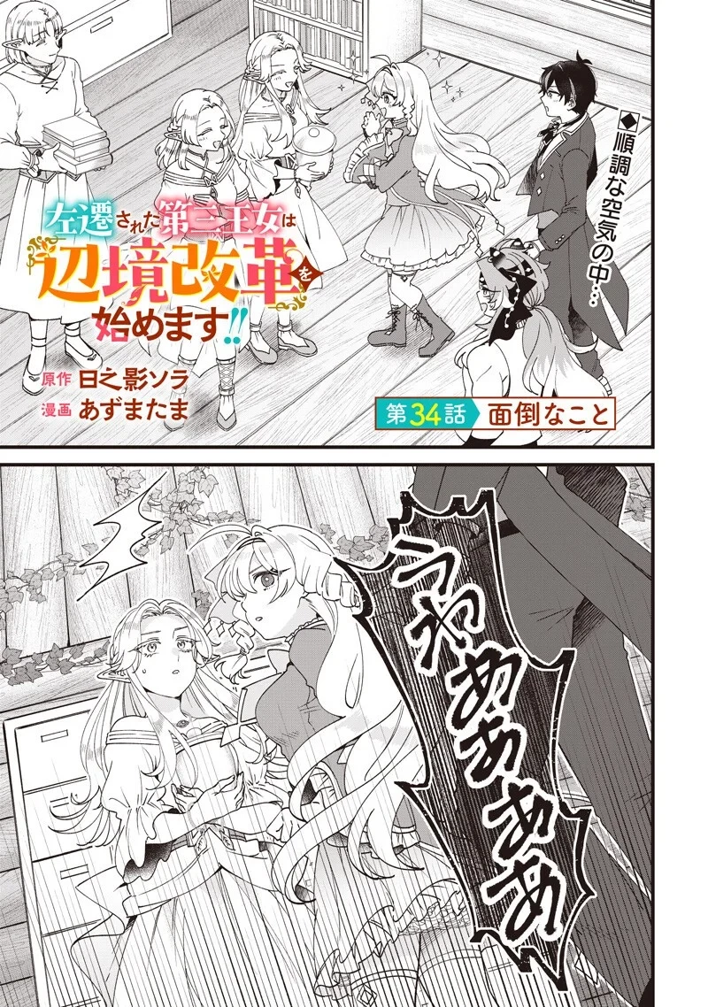 左遷された第三王女は『辺境改革』を始めます!! 第34話 - 1