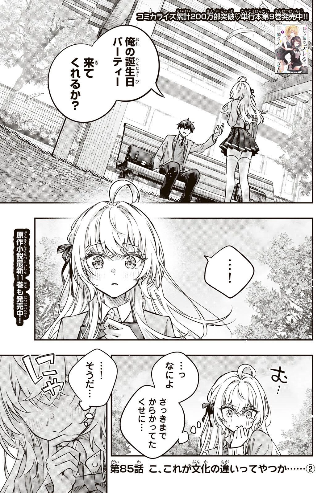 時々ボソッとロシア語でデレる隣のアーリャさん 第85話 - 1