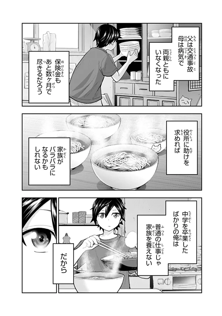 貧乏家族の長男ですが、家族のために頑張ってたら魔法の才能が覚醒しました 第1話 - 7