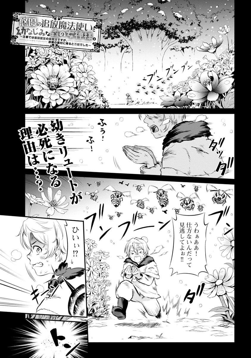 悠優の追放魔法使いと幼なじみな森の女神様。～王都では最弱認定の緑魔法ですが、故郷の農村に帰ると万能でした～ 第9話 - 3