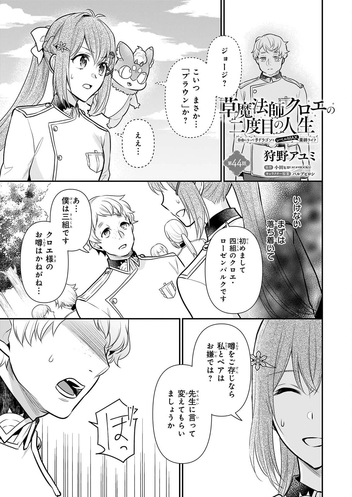 草魔法師クロエの二度目の人生 自由になって子ドラゴンとレベルMAX薬師ライフ 第44話 - 1