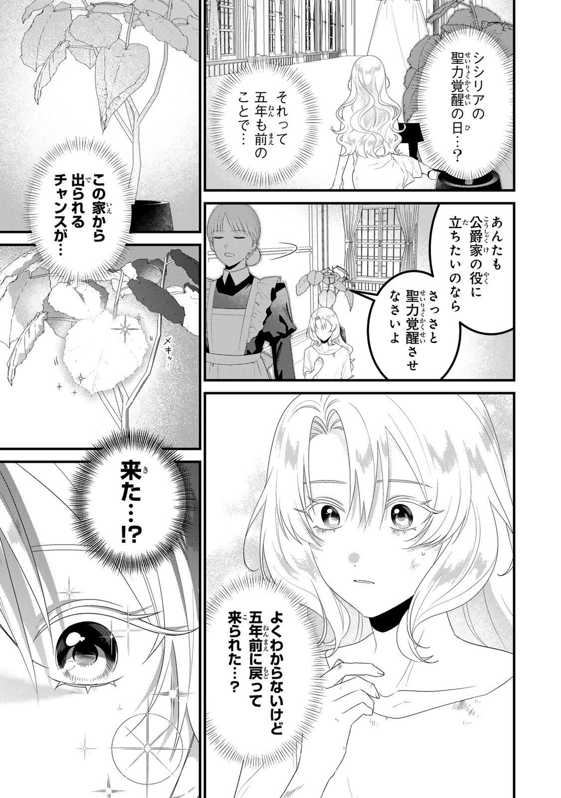 死に戻り聖女は毒家族と決別する〜未来を変えたら、狂暴王子様の溺愛が待ってました!?〜 第1話 - 35