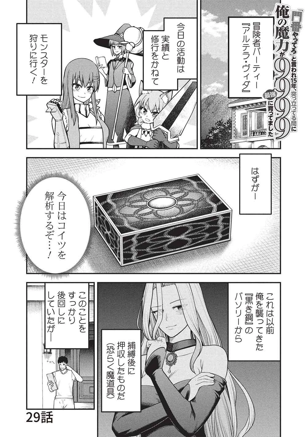 「門番やってろ」と言われ15年、突っ立ってる間に俺の魔力が9999（最強）に育ってました 第29話 - 1