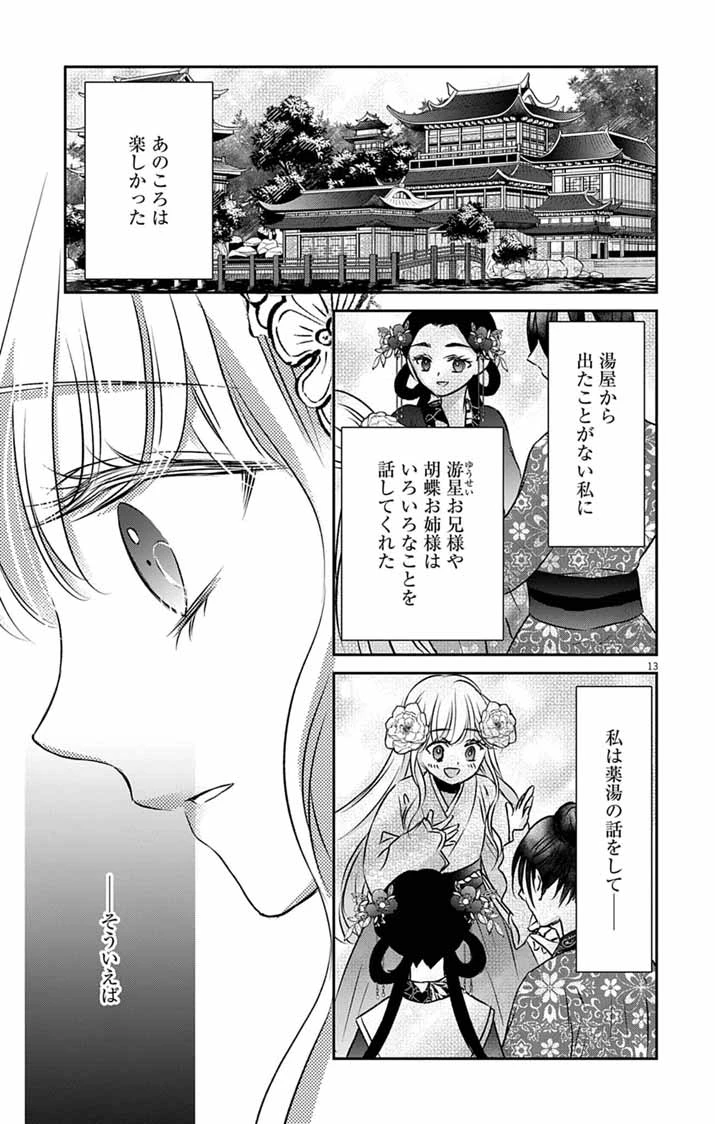 皇弟殿下の薬湯妃～初恋の人との駆け落ち先は後宮でした～ 第15話 - 13