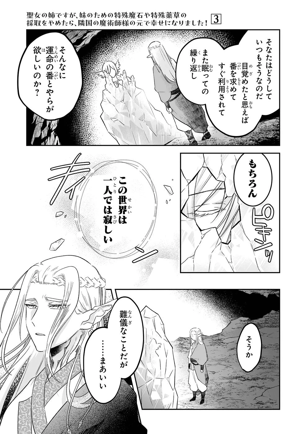 聖女の姉ですが、妹のための特殊魔石や特殊薬草の採取をやめたら、隣国の魔術師様の元で幸せになりました！ 第12話 - 3