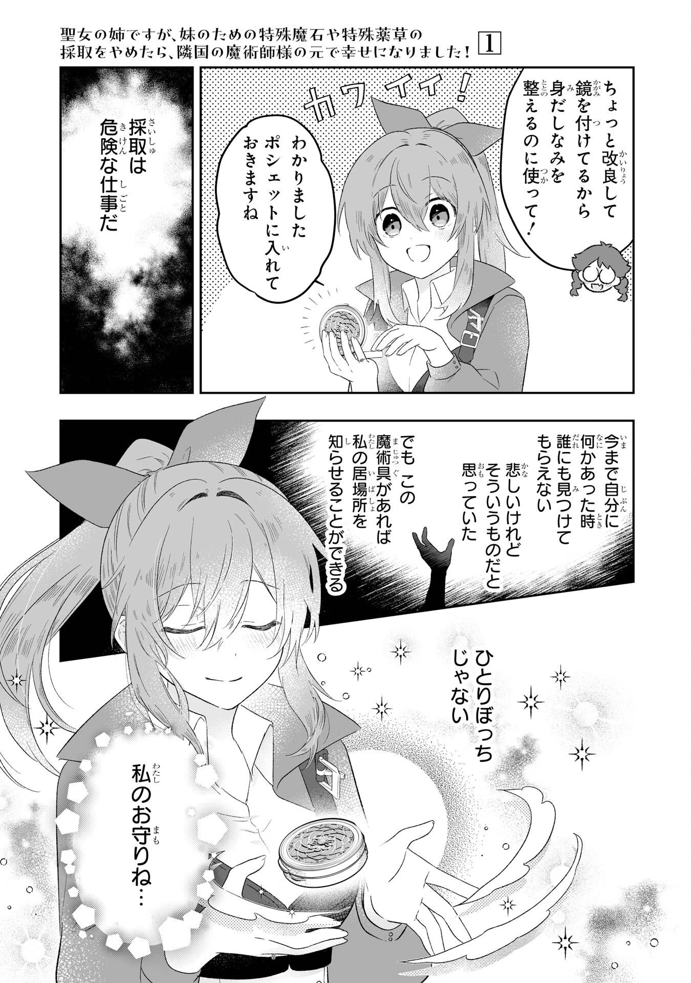 聖女の姉ですが、妹のための特殊魔石や特殊薬草の採取をやめたら、隣国の魔術師様の元で幸せになりました！ 第2話 - 11