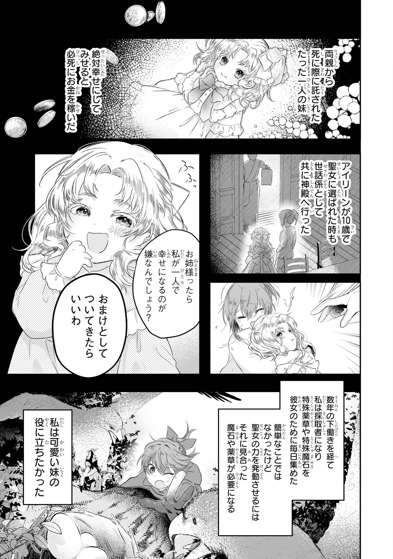 聖女の姉ですが、妹のための特殊魔石や特殊薬草の採取をやめたら、隣国の魔術師様の元で幸せになりました！ 第1話 - 13