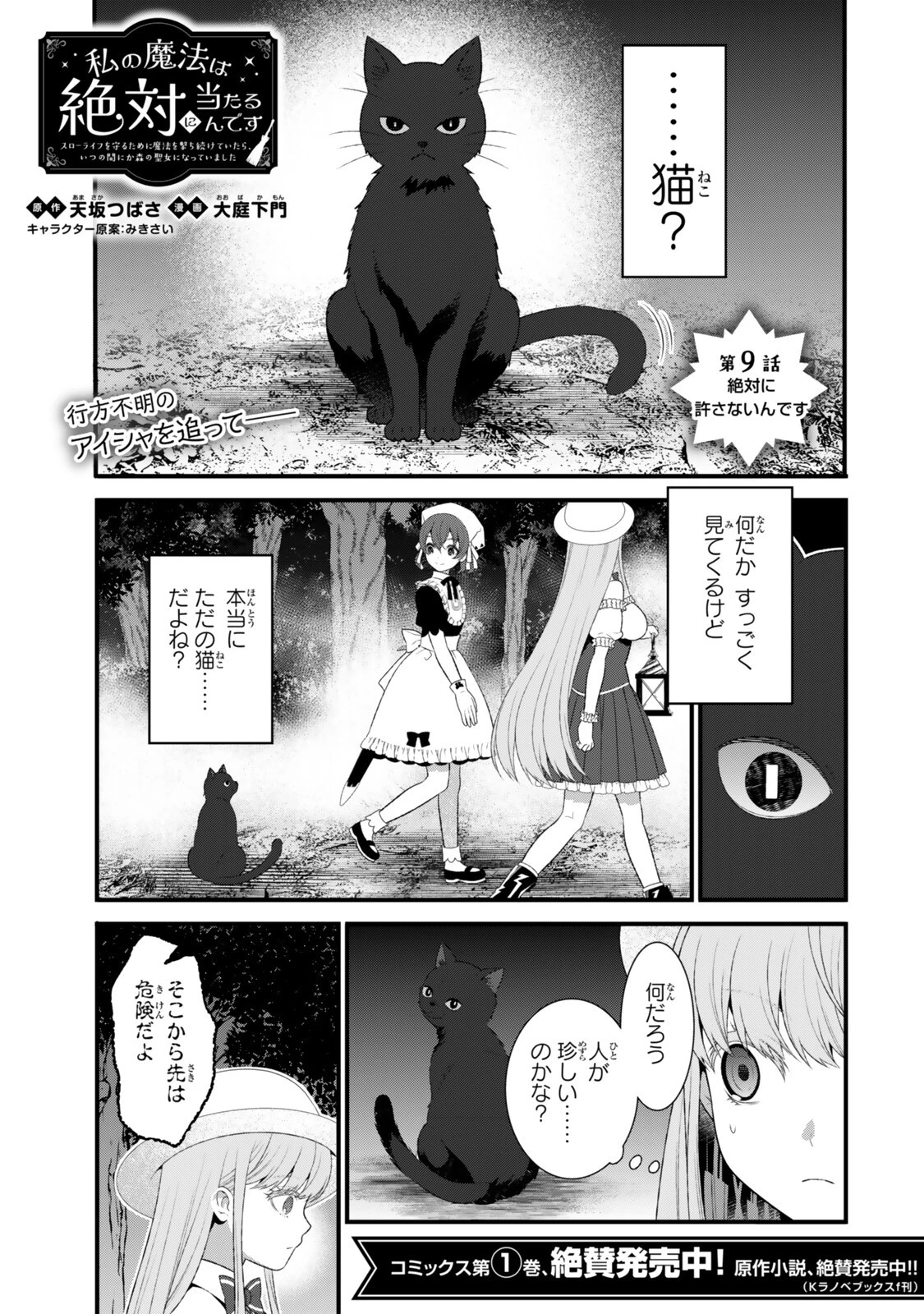私の魔法は絶対に当たるんです ～スローライフを守るために魔法を撃ち続けていたら、いつの間にか森の聖女になっていました～ 第9話 - 1