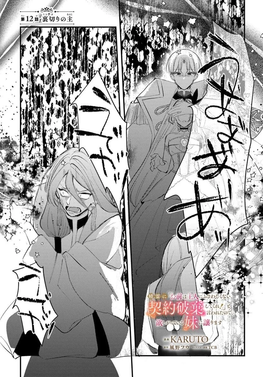 精霊に「お前は主人にふさわしくない、契約破棄してくれ!」と言われたので、欲しがっている妹に譲ります 第12話 - 1