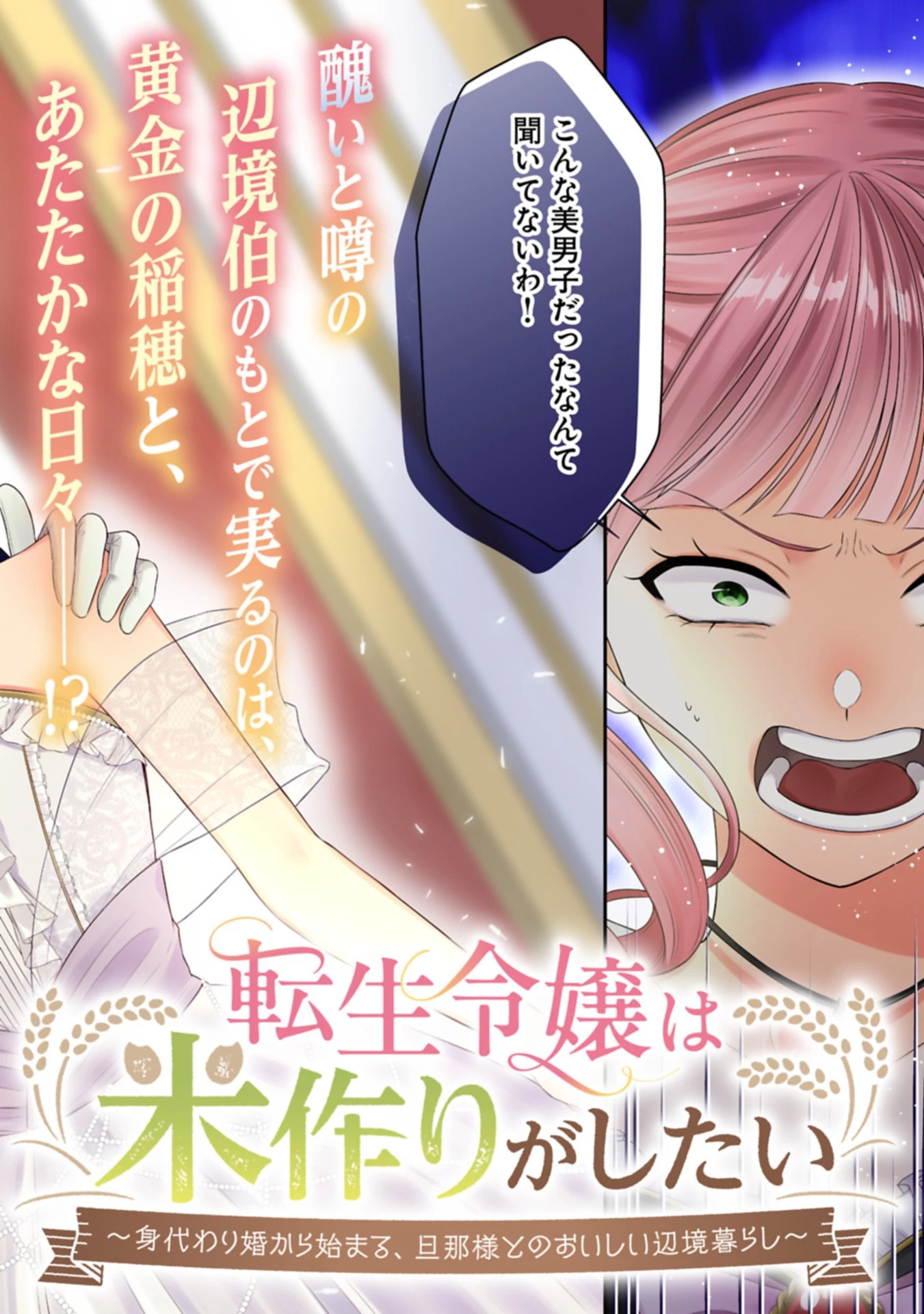 転生令嬢は米作りがしたい　～従妹の身代わりに醜い辺境伯に嫁がされましたが、とても幸せに暮らしています～ 第1話 - 2