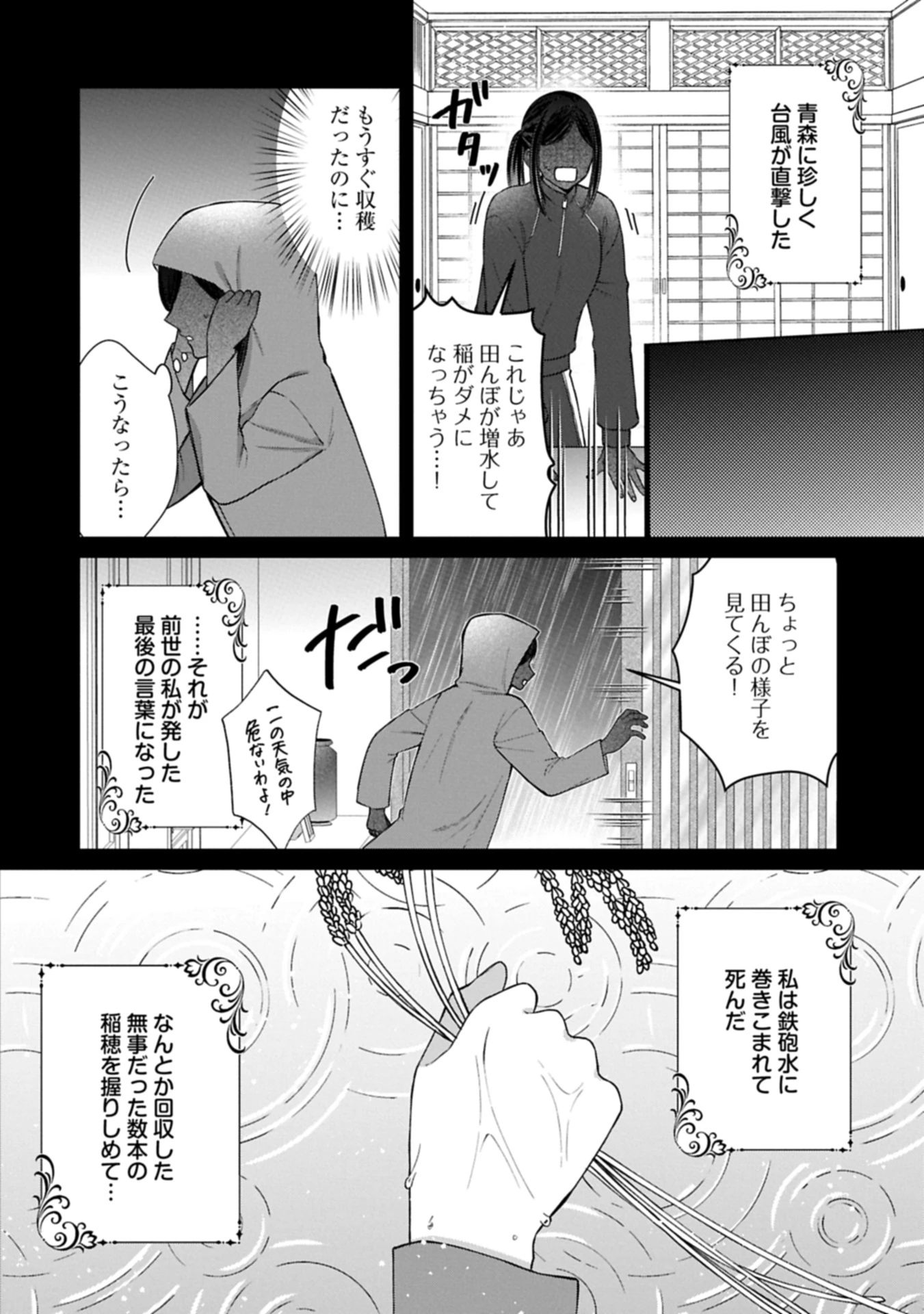 転生令嬢は米作りがしたい　～従妹の身代わりに醜い辺境伯に嫁がされましたが、とても幸せに暮らしています～ 第1話 - 6