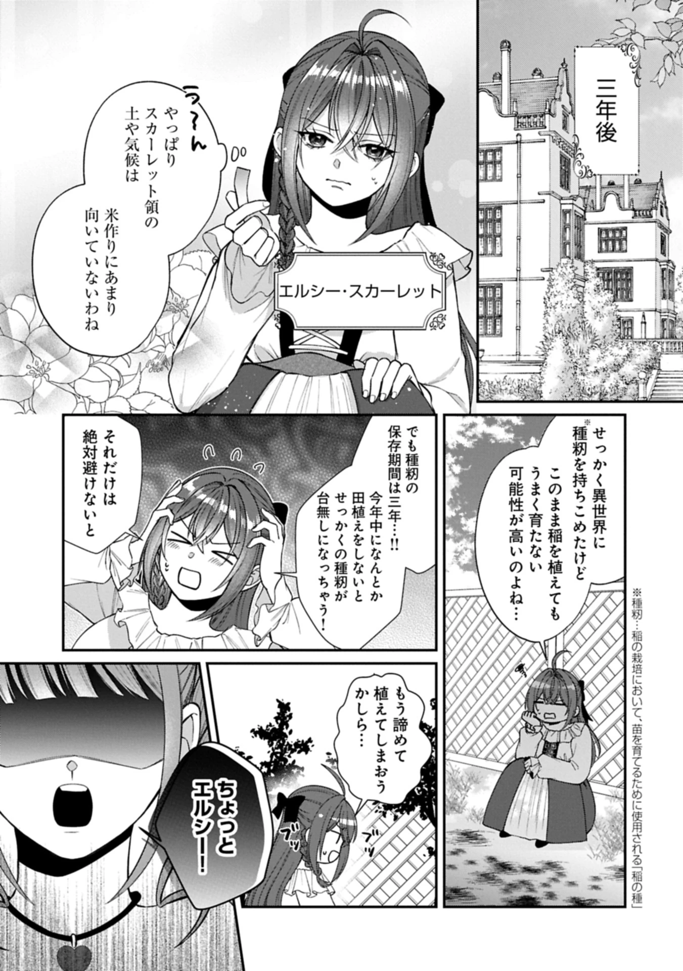 転生令嬢は米作りがしたい　～従妹の身代わりに醜い辺境伯に嫁がされましたが、とても幸せに暮らしています～ 第1話 - 9