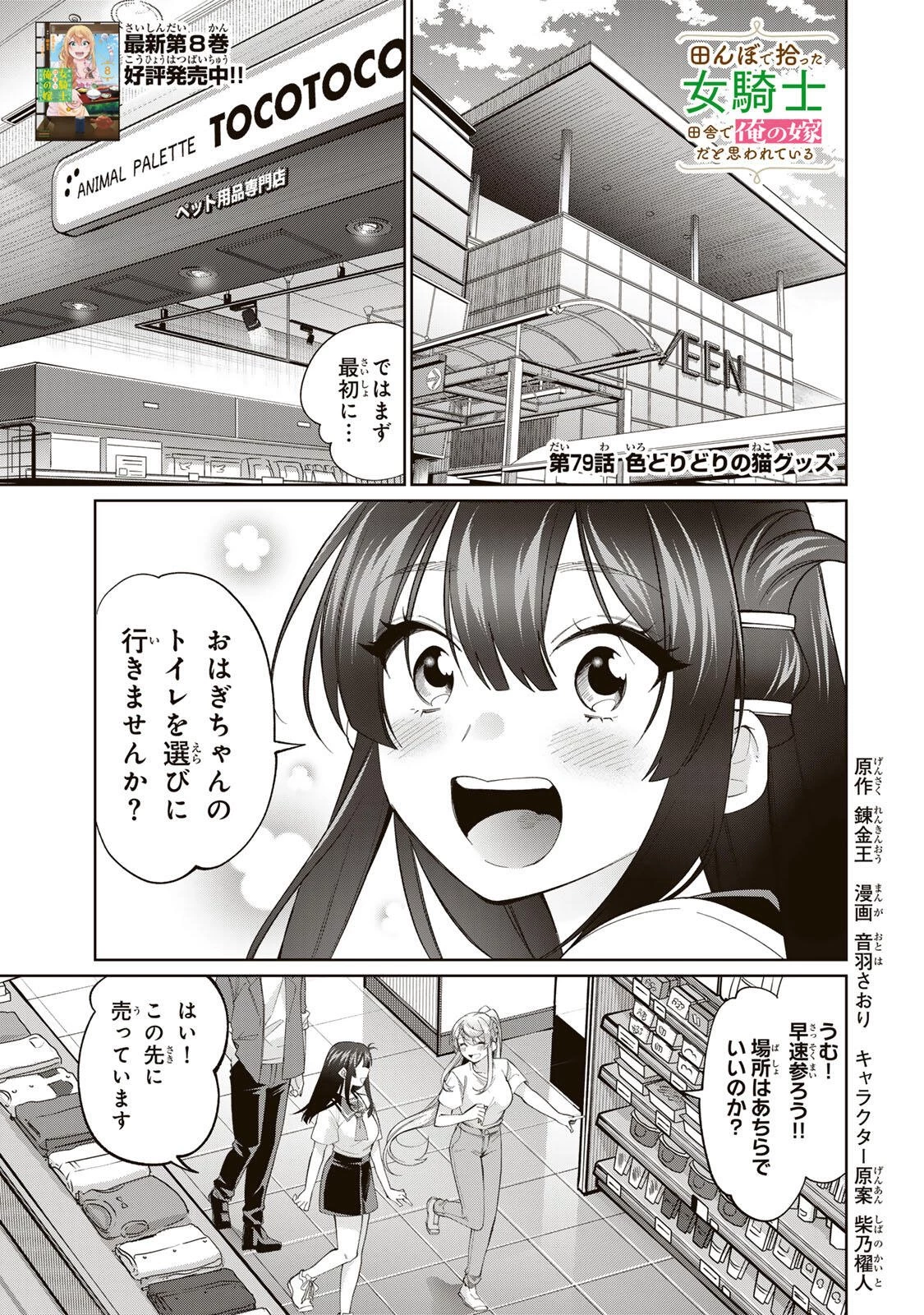 田んぼで拾った女騎士、田舎で俺の嫁だと思われている 第79話 - 1