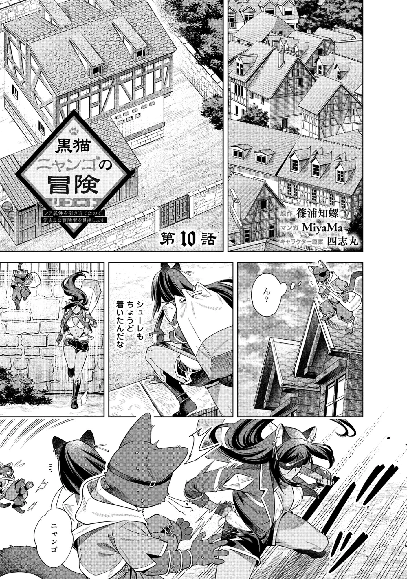 黒猫ニャンゴの冒険リブート レア属性を引き当てたので、気ままな冒険者を目指します 第10話 - 1