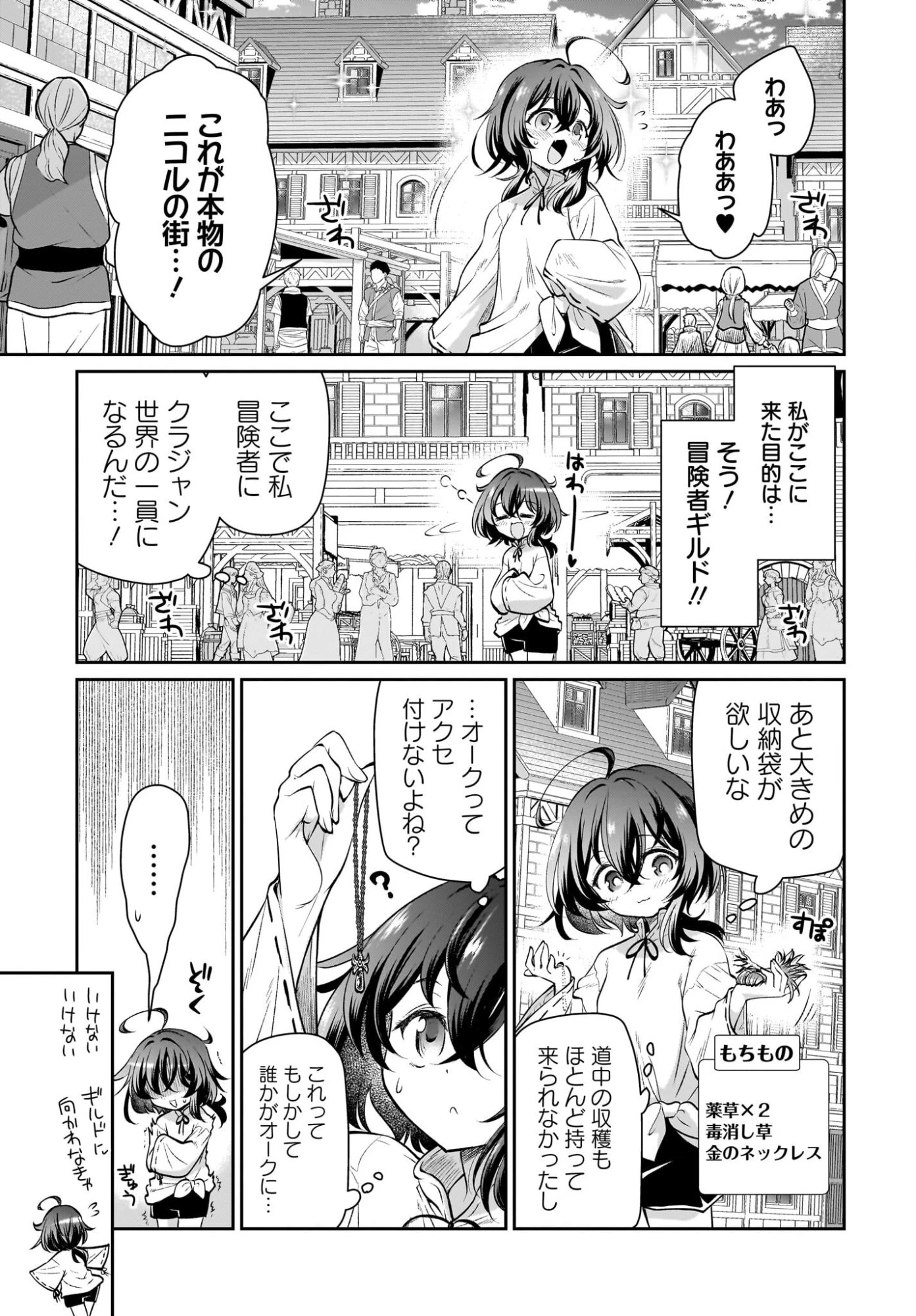 盗賊少女に転生したけど、周回ボーナスで楽勝です！ 100％盗む＆逃げるでラクラク冒険者生活 第2話 - 3