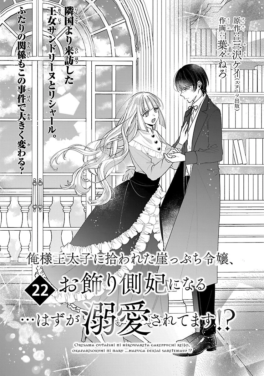 俺様王太子に拾われた崖っぷち令嬢、お飾り側妃になる…はずが溺愛されています!? 第22話 - 1