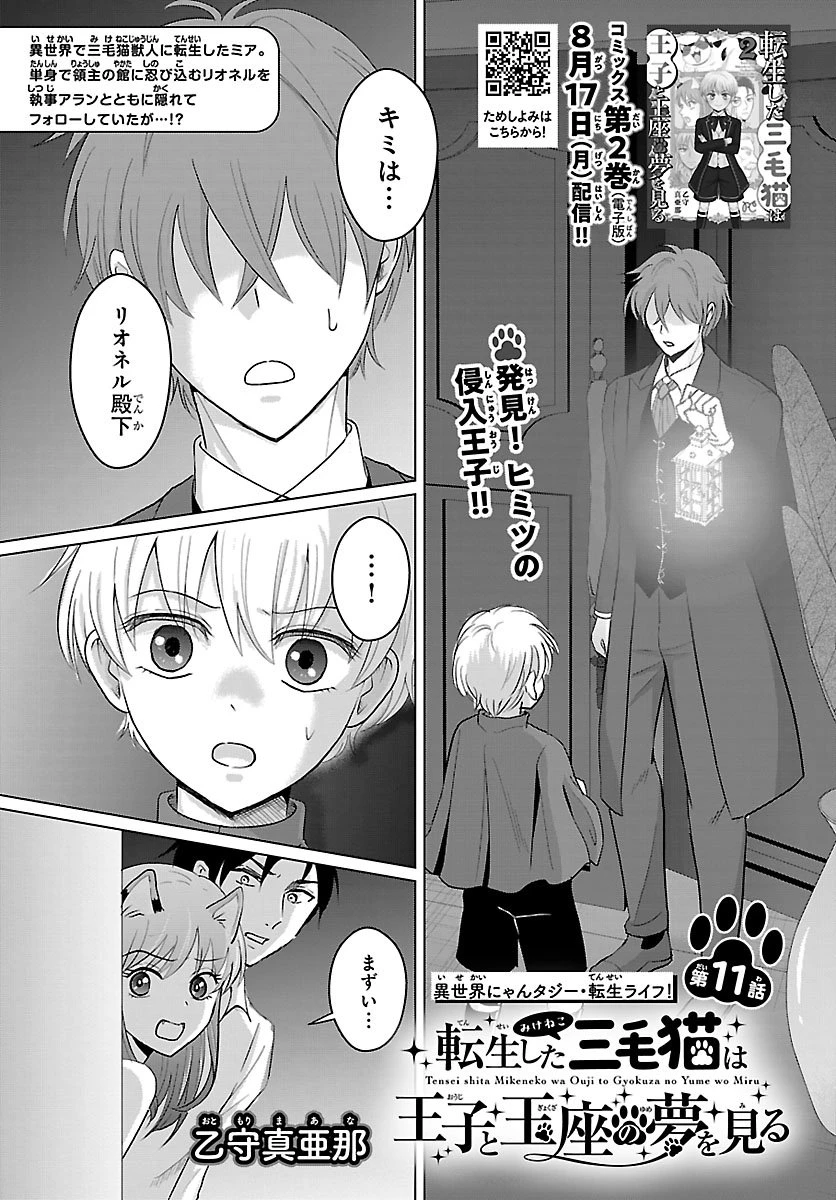 転生した三毛猫は王子と玉座の夢を見る 第11話 - 1