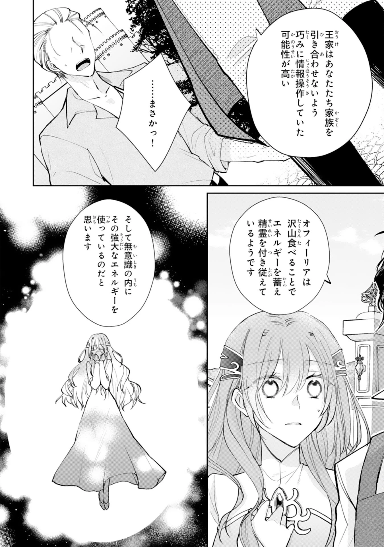 精霊に愛されすぎた腹ペコ聖女、追放されたけど隣国王太子に溺愛されて幸せいっぱいです 第9話 - 2