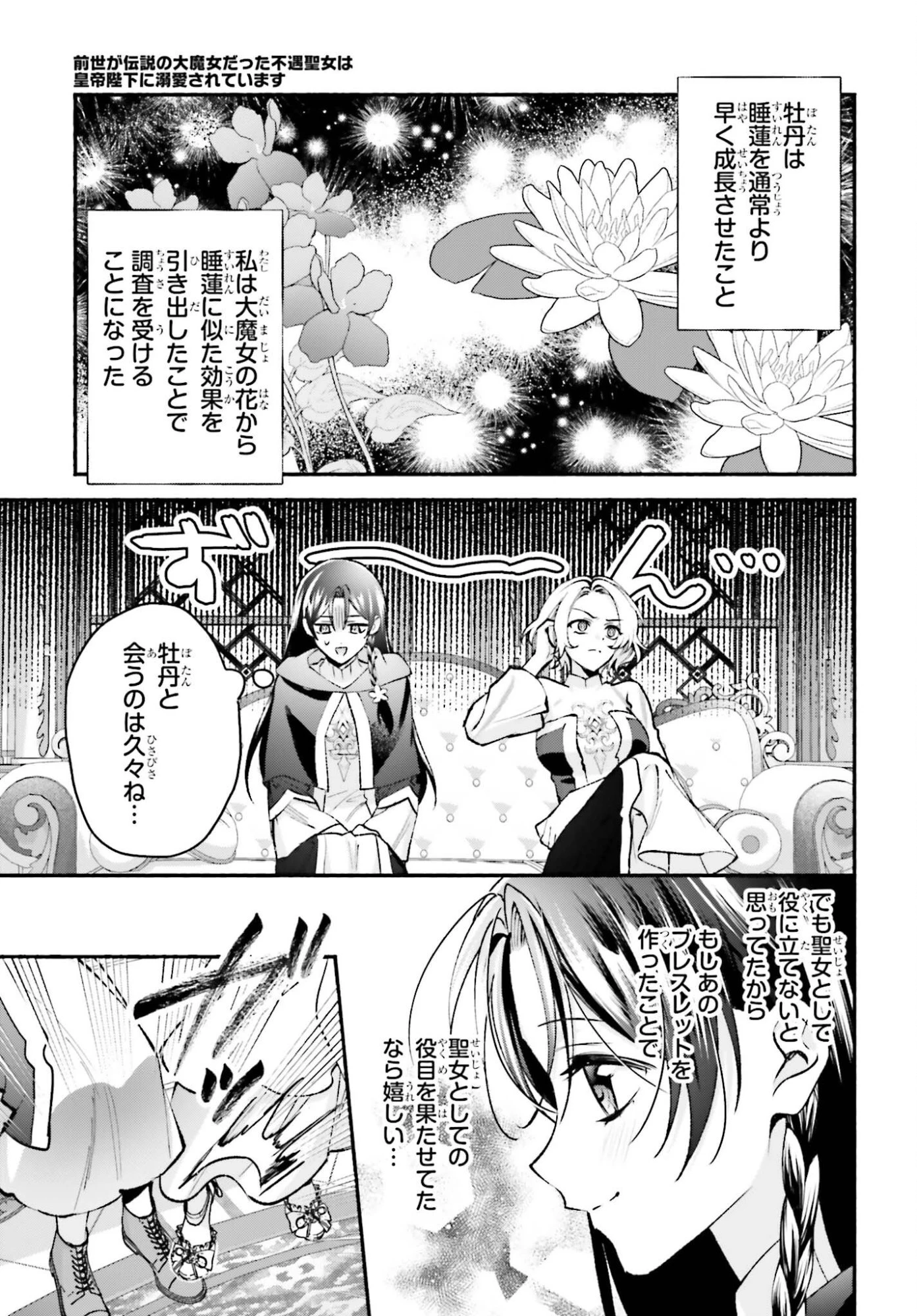 前世が伝説の大魔女だった不遇聖女は皇帝陛下に溺愛されています 第21話 - 9