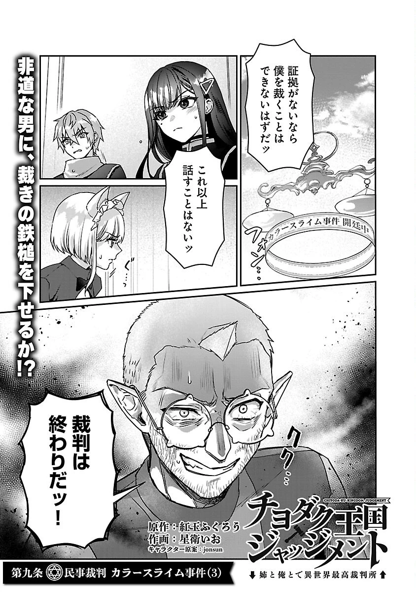 チヨダク王国ジャッジメント～姉と俺とで異世界最高裁判所～ 第9話 - 3