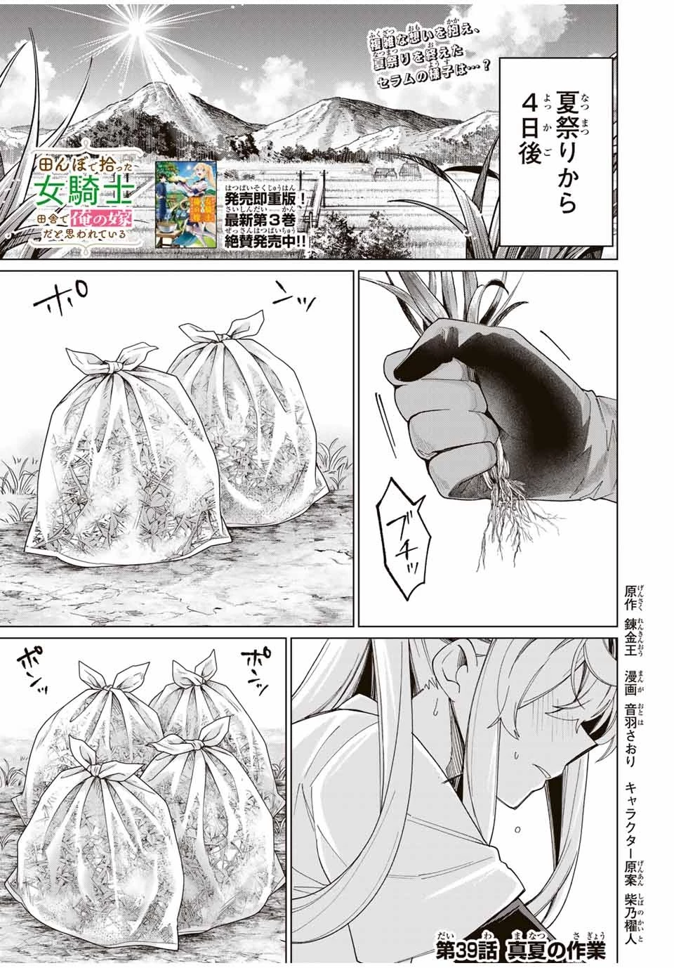 田んぼで拾った女騎士、田舎で俺の嫁だと思われている 第39話 - 1