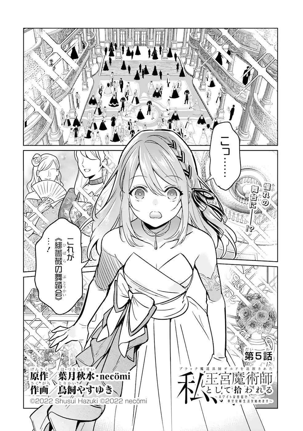 ブラック魔道具師ギルドを追放された私、王宮魔術師として拾われる ～ホワイトな宮廷で、幸せな新生活を始めます!～ 第5話 - 1