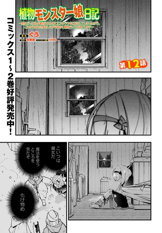 植物モンスター娘日記　～聖女だった私が裏切られた果てにアルラウネに転生してしまったので、これからは光合成をしながら静かに植物ライフを過ごします～ 第12話 - 1