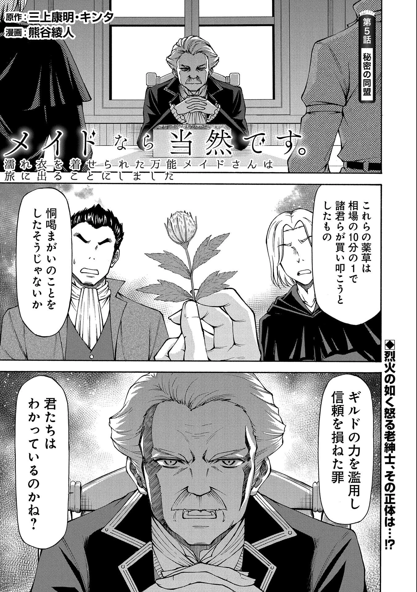メイドなら当然です。 濡れ衣を着せられた万能メイドさんは旅に出ることにしました 第5話 - 1