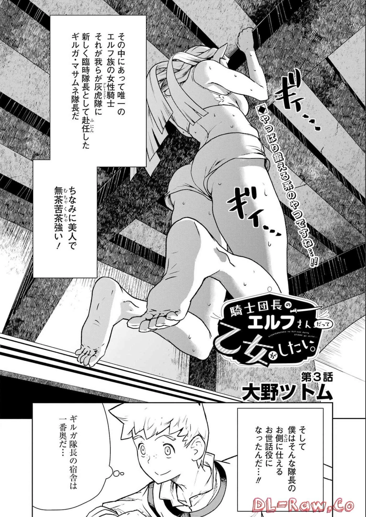 騎士団長のエルフさんだって乙女がしたい。 第3話 - 2
