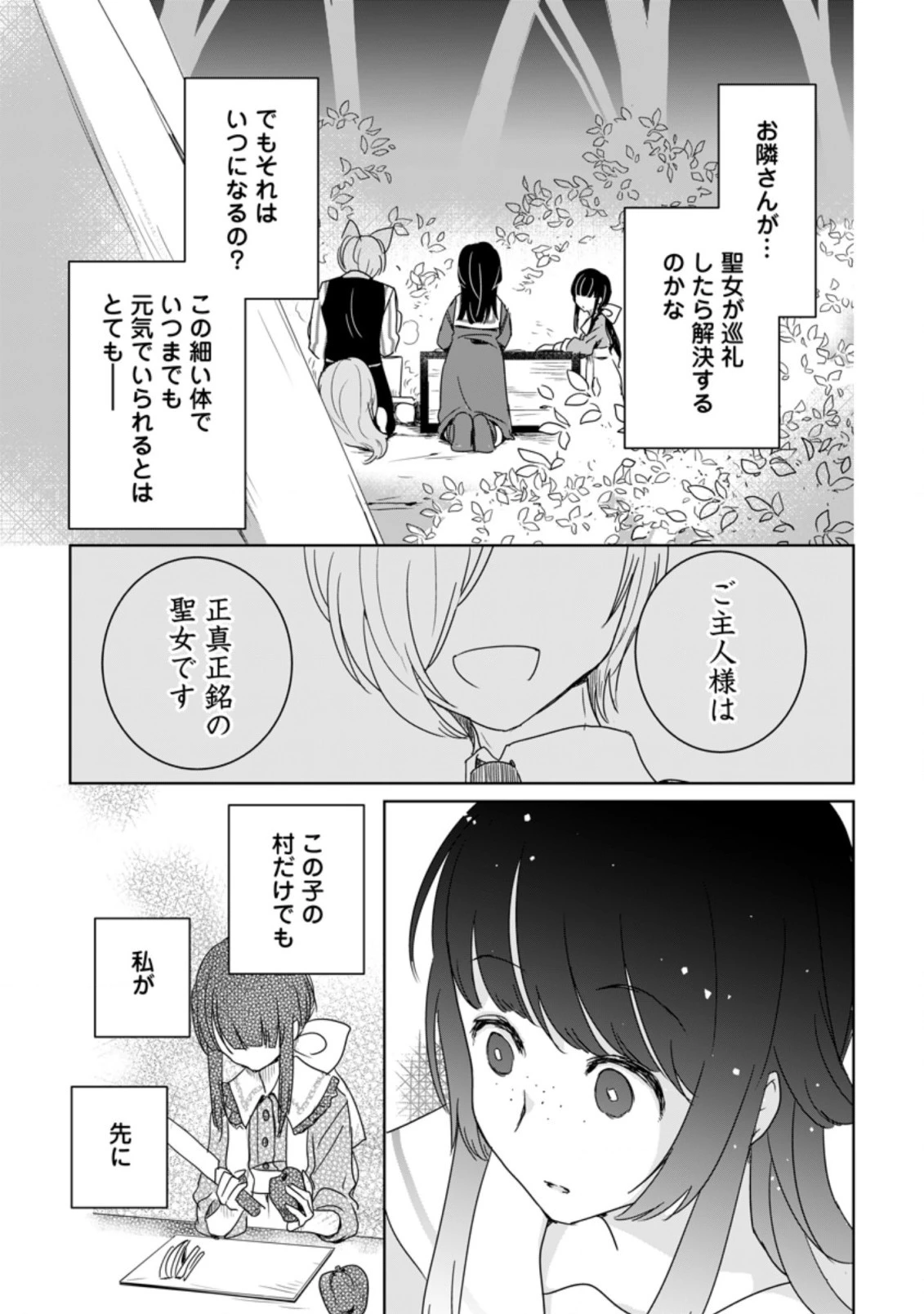 聖女じゃないと追放されたので、もふもふ従者 第3.3話 - 3