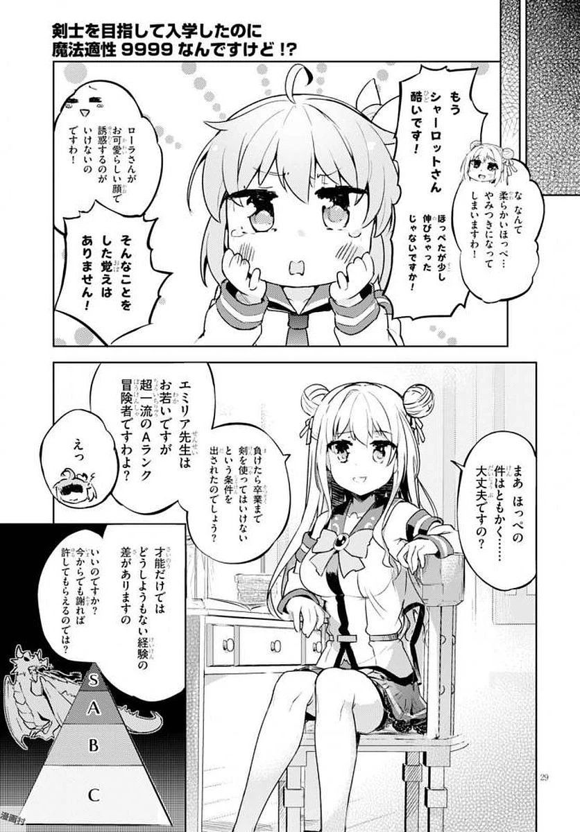 剣士を目指して入学したのに魔法適性９９９９なんですけど!? 第4話 - 30