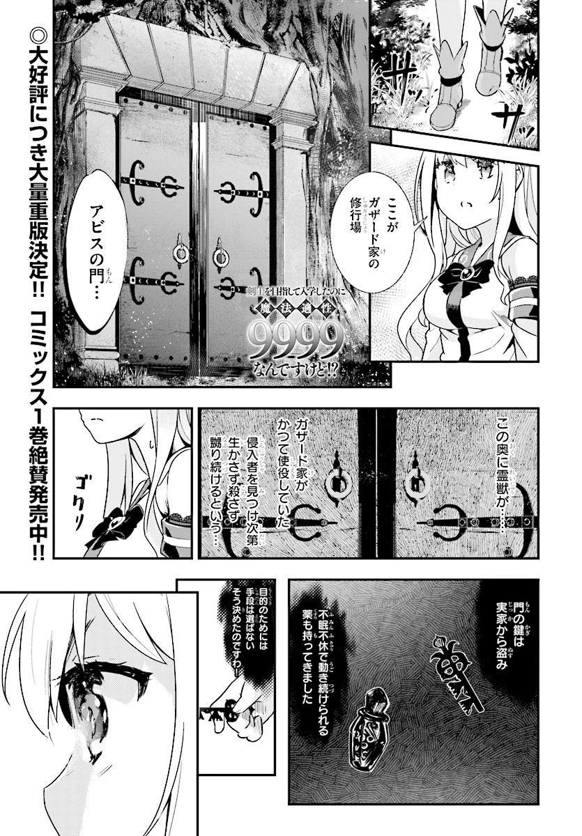剣士を目指して入学したのに魔法適性９９９９なんですけど!? 第8話 - 1