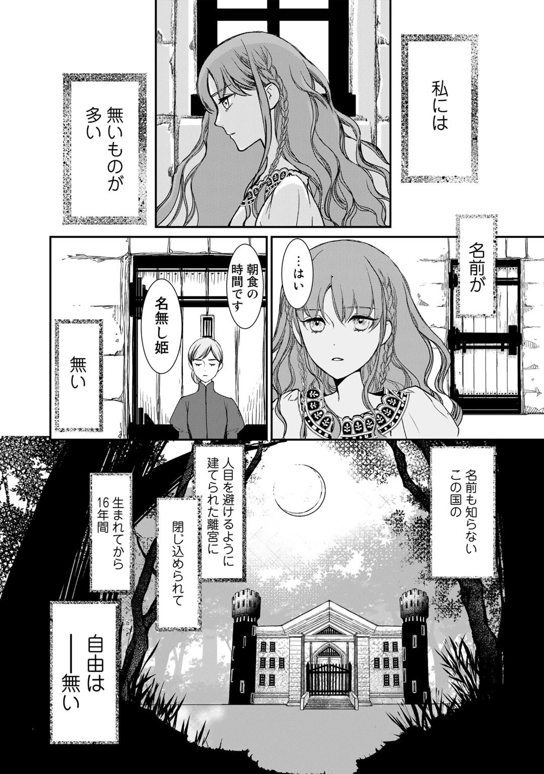 名無し姫は札をめくる〜隣国の大使に見初められて二束三文で売り払われた所、大使は王太子だったようです〜 第1話 - 4